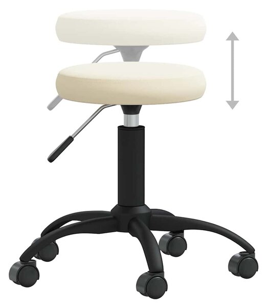 Jídelní židle krémová samet 3085726