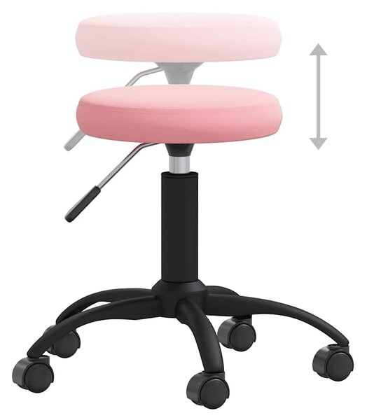 Jídelní židle růžová samet 3085732