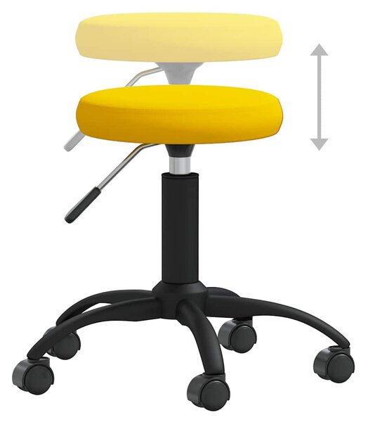 Jídelní židle hořčicově žlutá samet 3085734