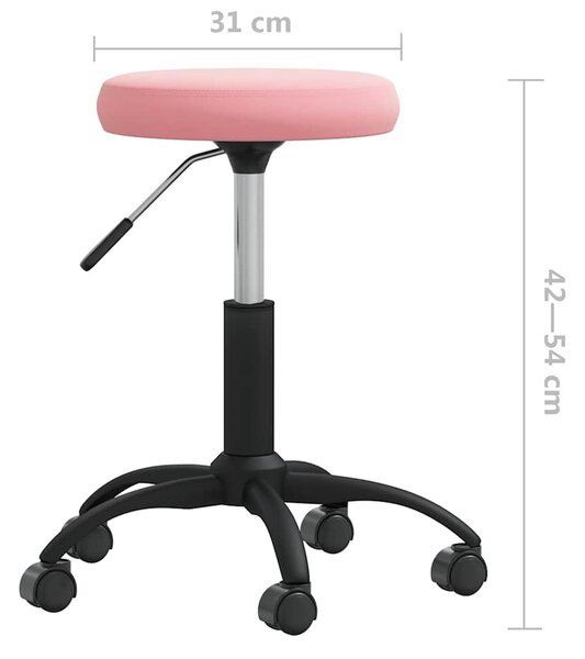 Jídelní židle růžová samet 3085732