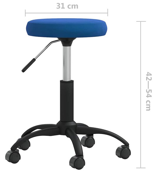 Jídelní židle modrá samet 3085731