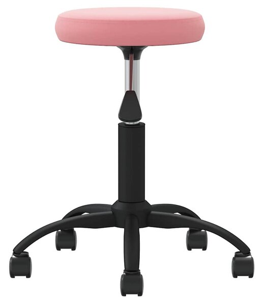 Jídelní židle růžová samet 3085732
