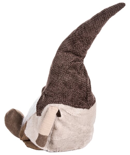 Sada 3 vánočních dekorací TUUSULA 36/54/80 cm Skřítek Hnědá