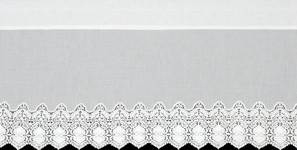 KRÁTKÁ ZÁCLONA NA PÁSCE SOLA 150X40 CM BÍLÁ