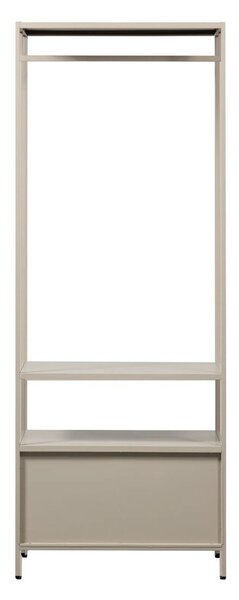 Béžová otevřená kovová šatní skříň 70x185x54 cm Ferris – WOOOD
