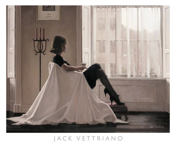 Umělecký tisk In Thoughts Of You - Retrospective Print Exhibition, 1996, Jack Vettriano, (50 x 40 cm)
