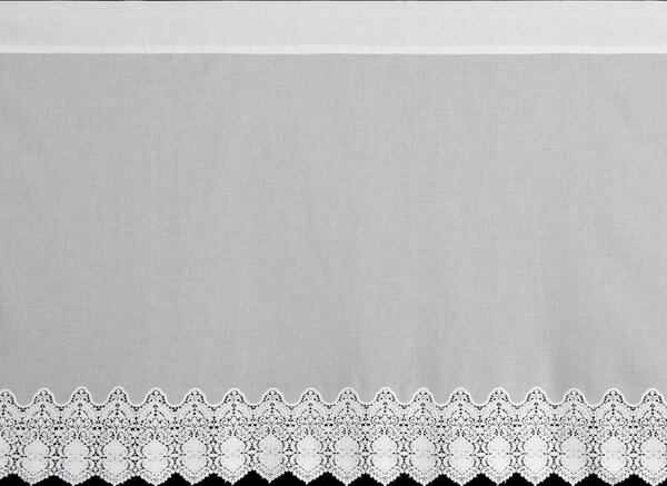 KRÁTKÁ ZÁCLONA NA PÁSCE SOLA 150X70 CM BÍLÁ