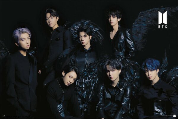 Plakát, Obraz - BTS - Black Wings