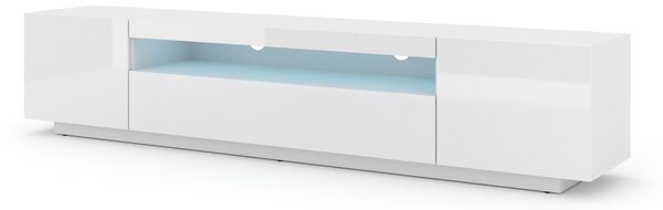 TV stolek/skříňka Aurinko 200 (lesklá bílá) (s osvětlením). 1083449
