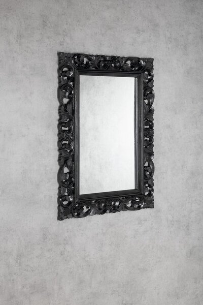 Sapho Sapho, SCULE zrcadlo v rámu, 70x100cm, černá, IN167