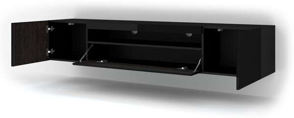 TV stolek/skříňka Aurinko 200 (lesklá černá)