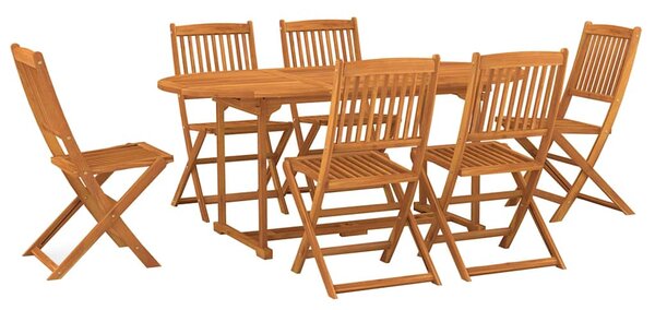 7dílný zahradní jídelní set 180x90x75 cm masivní akáciové dřevo 3086972