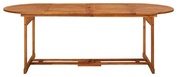 11dílný zahradní jídelní set 220x90x75cm masivní akáciové dřevo 3086977