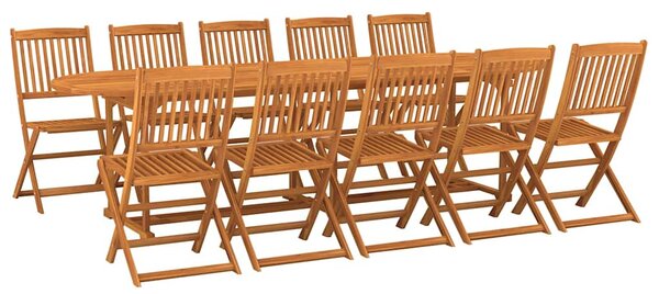 11dílný zahradní jídelní set 280x90x75cm masivní akáciové dřevo 3086980