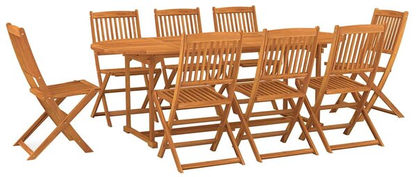 9dílný zahradní jídelní set 220x90x75 cm masivní akáciové dřevo 3086976