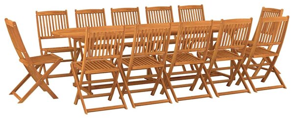 13dílný zahradní jídelní set 280x90x75cm masivní akáciové dřevo 3086981