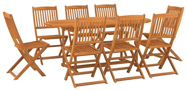 9dílný zahradní jídelní set 180x90x75 cm masivní akáciové dřevo 3086973