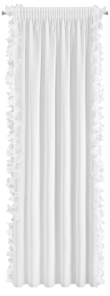 ZÁCLONA NA PÁSCE GABRIELA 140X270 CM BÍLÁ
