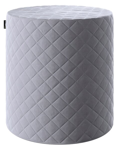 Sedák Barrel pevný, s prošitím barva šedá látka lesklé, sametová