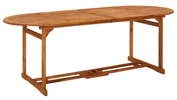 11dílný zahradní jídelní set 220x90x75cm masivní akáciové dřevo 3086977