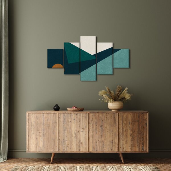 Obraz - Kubistická abstrakce (125x70 cm)