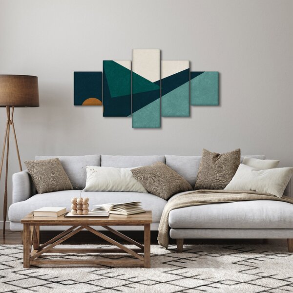 Obraz - Kubistická abstrakce (125x70 cm)