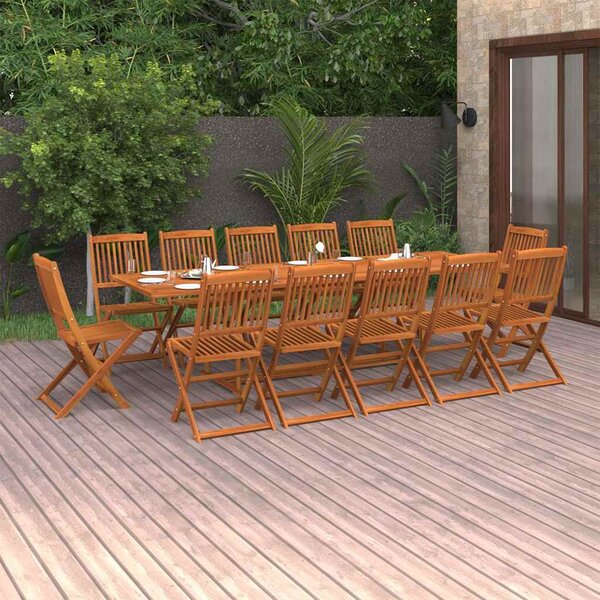 13dílný zahradní jídelní set 280x90x75cm masivní akáciové dřevo 3086993