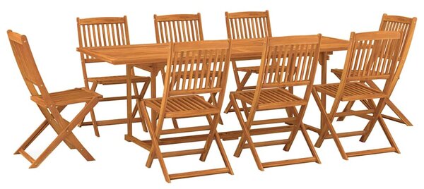 9dílný zahradní jídelní set 220x90x75 cm masivní akáciové dřevo 3086988