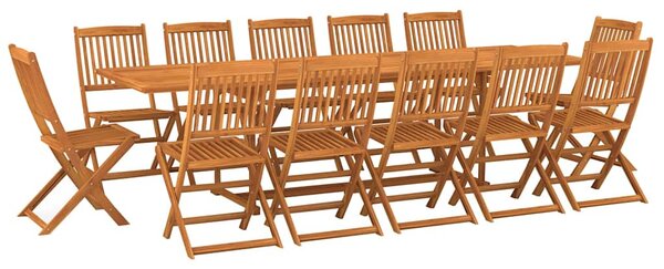 13dílný zahradní jídelní set 280x90x75cm masivní akáciové dřevo 3086993