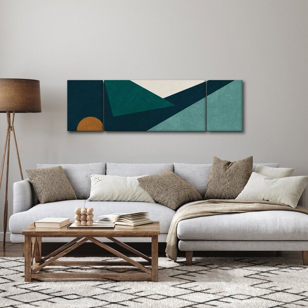 Obraz - Kubistická abstrakce (170x50 cm)