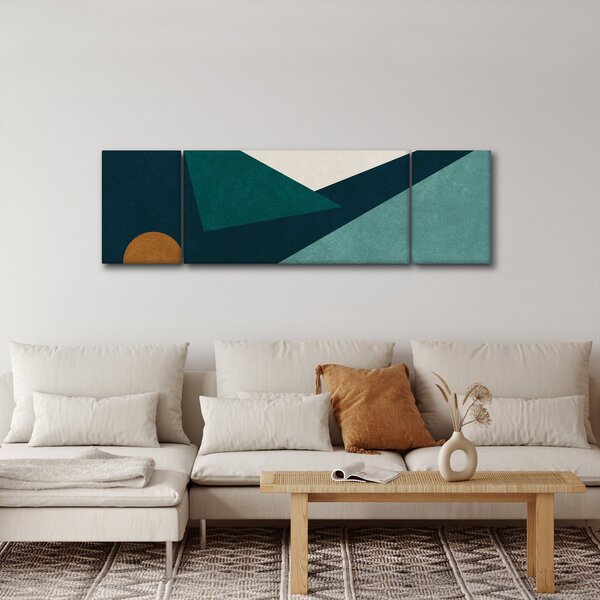 Obraz - Kubistická abstrakce (170x50 cm)