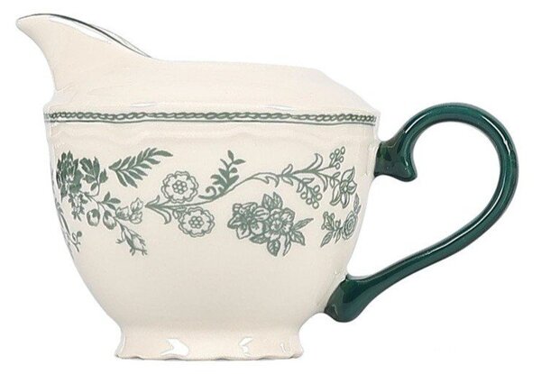 Zelená/slonovinová porcelánová konvička na mléko 180 ml Cyril – S|P Collection
