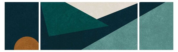 Obraz - Kubistická abstrakce (170x50 cm)
