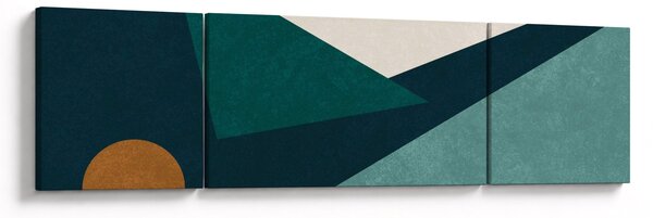 Obraz - Kubistická abstrakce (170x50 cm)