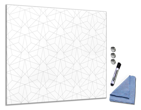 Glasdekor Skleněná magnetická tabule abstraktní geometrický vzor S-530415049-6070