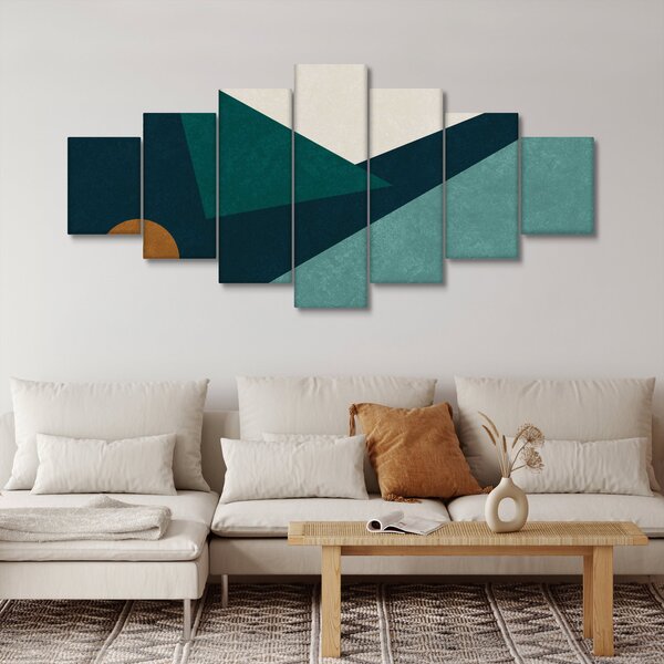 Obraz - Kubistická abstrakce (210x100 cm)