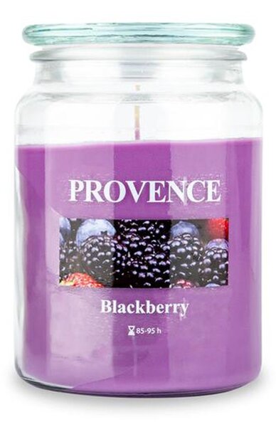 Vonná svíčka ve skle PROVENCE 95 hodin ostružina