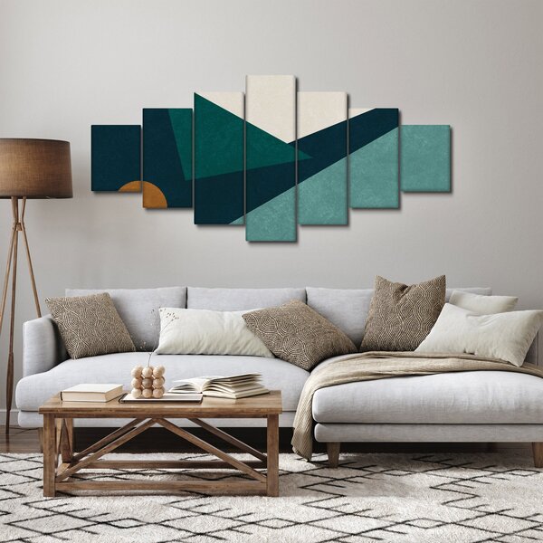 Obraz - Kubistická abstrakce (210x100 cm)
