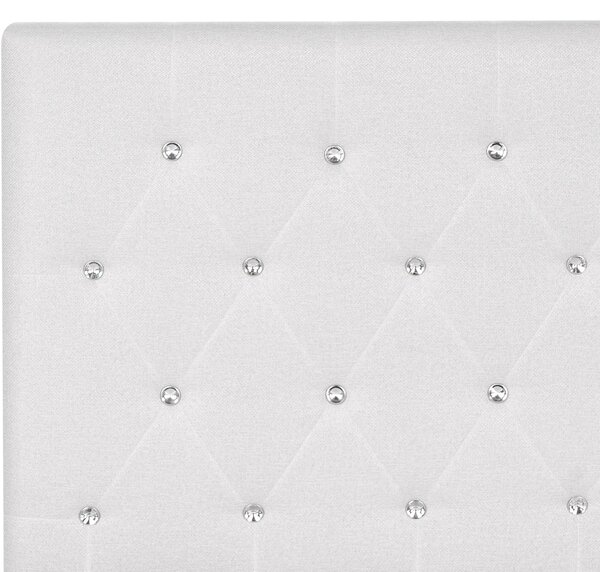Postel s úložným prostorem AMIENS Tkanina Béžová 180 x 200 cm