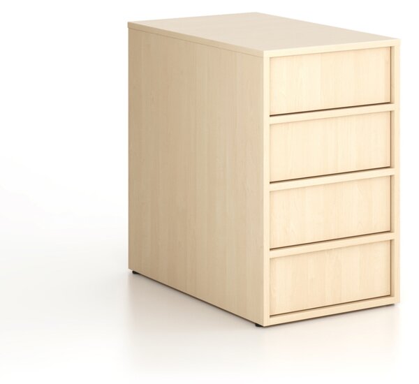 Kancelářský přístavný kontejner FRAME, 428 x 763 x 721 mm, bříza