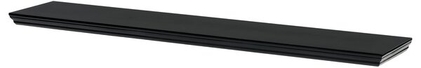 Polička nástěnná 120 cm, MDF, barva černá