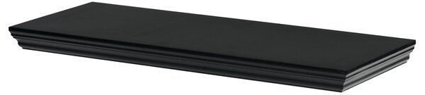 Polička nástěnná 60 cm, MDF, barva černá