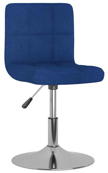Otočné jídelní židle 6 ks modré textil 3087462