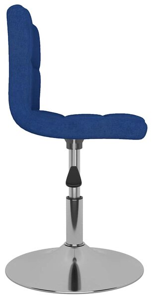 Otočné jídelní židle 6 ks modré textil 3087462