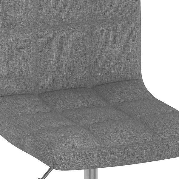 Otočná jídelní židle tmavě šedá textil 3087469