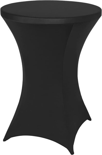Návlek na koktejlový stolek 80 cm – černý