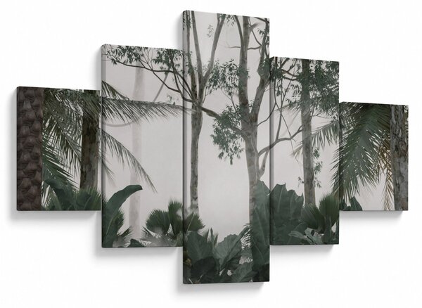 Obraz - Jungle v ranní mlze (125x70 cm)