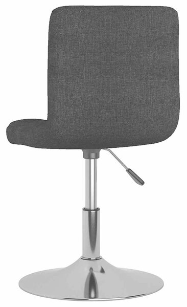 Otočné jídelní židle 4 ks černé textil 3087454