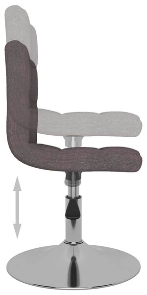 Otočná jídelní židle taupe textil 3087477