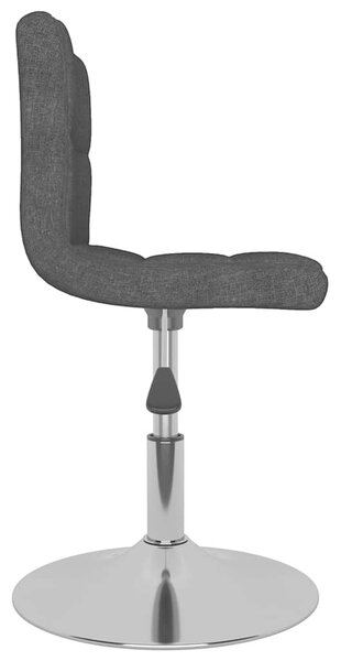 Otočné jídelní židle 4 ks černé textil 3087454